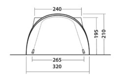 Outwell Lakecrest Drive Away Awning -Outdoor Camping Equipment Store 111166 lakecrest drawing other5