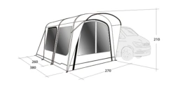 Outwell Wolfburg 380 Drive Away Air Awning 14 Outwell Wolfburg 380 Drive Away Air Awning -Outdoor Camping Equipment Store 111247v22 061 720
