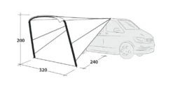 Outwell Touring Canopy Air -Outdoor Camping Equipment Store 111253 touring canopy air drawing perspective2