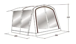 Outwell Universal Awning Size 1 -Outdoor Camping Equipment Store 111290 universal awning size 1 drawing perspective2