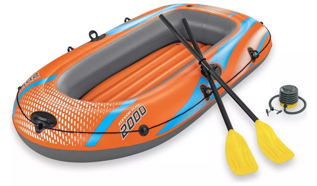 Bestway Kondor 2000 Inflatable Boat With Oar And Pump 5 Bestway Kondor 2000 Inflatable Boat With Oar And Pump - Image 5