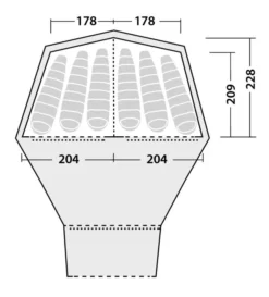 Robens Kiowa Inner Tent 5 Robens Kiowa Inner Tent -Outdoor Camping Equipment Store 130113 inner tent kiowa drawing floorplan 2