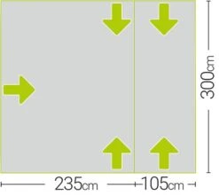 Quest Falcon 300 Low Poled Drive Away Awning 7 Quest Falcon 300 Low Poled Drive Away Awning -Outdoor Camping Equipment Store a3507 7 midsize