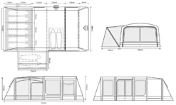 Outdoor Revolution Airedale 6.0SE Air Tent 25 Outdoor Revolution Airedale 6.0SE Air Tent -Outdoor Camping Equipment Store airedale 6se floorplan