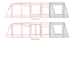 Outdoor Revolution Airedale 7.0SE / 9.0SE Front Porch Extension -Outdoor Camping Equipment Store airedale 7se 9se front porch extension floorplan 3