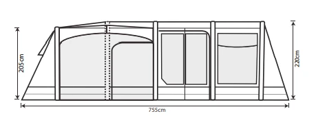 Outdoor Revolution Airedale 9.0DSE Air Tent Bundle (2023) 15 Outdoor Revolution Airedale 9.0DSE Air Tent Bundle (2023) - Image 15