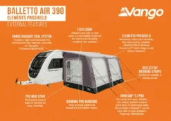 Vango Balletto Air 390 Elements ProShield 390 Awning -Outdoor Camping Equipment Store balletto air 390 eps