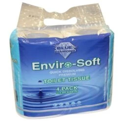 Blue Diamond Enviro-Soft Premium Toilet Tissue 4 Pack -Outdoor Camping Equipment Store bd205 1