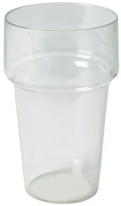 Pack Of 4 Bo-Camp 300ml Beer Glasses -Outdoor Camping Equipment Store beer glass with collar