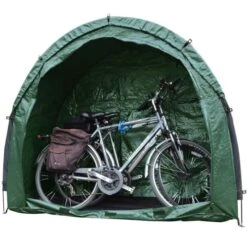 Tidy Tent Bike Cave -Outdoor Camping Equipment Store bike cave door detached with 2 bikes front view dscn6292