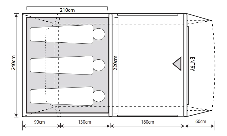 Outdoor Revolution Camp Star 350 Air Tent Bundle (2022) 11 Outdoor Revolution Camp Star 350 Air Tent Bundle (2022) - Image 11