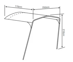 Outdoor Revolution Camp Star Sun Canopy 500XL / 600 / 1200 -Outdoor Camping Equipment Store campstar 600 canopy