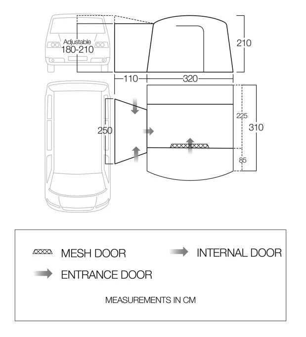 Vango Cove II Low Drive Away Awning 2 Vango Cove II Low Drive Away Awning - Image 2