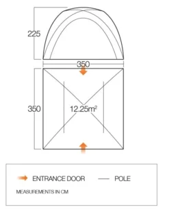 Vango Danu Hub -Outdoor Camping Equipment Store danu hub floorplan 01