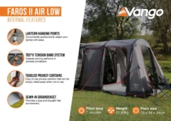Vango Faros II Air Low Drive Away Awning -Outdoor Camping Equipment Store faros ii air low2 1