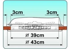 Fiamma 400 X 400 Roof Vent White -Outdoor Camping Equipment Store fiamma vent plan1