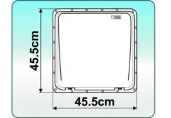 Fiamma 400 X 400 Roof Vent White -Outdoor Camping Equipment Store fiamma vent plan2