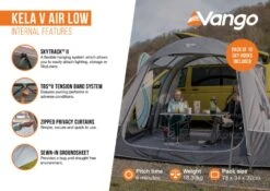 Vango Kela V Low Air Drive Away Awning 16 Vango Kela V Low Air Drive Away Awning -Outdoor Camping Equipment Store kela v air low2