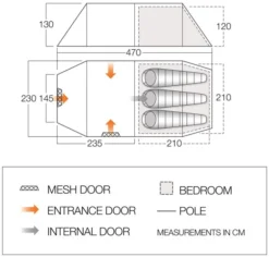 Vango Kibale 350 Tent -Outdoor Camping Equipment Store kibale 1