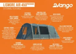 Vango Lismore Air 450 Tent Package -Outdoor Camping Equipment Store lismore air 450 package medium