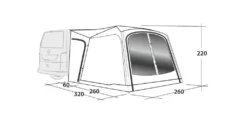 Outwell Milestone Dash Drive Away Awning -Outdoor Camping Equipment Store milestone dash dimensions