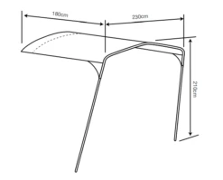 Outdoor Revolution Movelite T4E PC Front Canopy -Outdoor Camping Equipment Store movelite pc canopy 1a