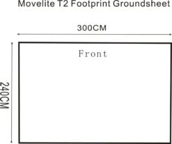 Outdoor Revolution Movelite T2/Turismo Footprint Groundsheet (300cm X 240cm) -Outdoor Camping Equipment Store movelite t2 footprint groundsheet
