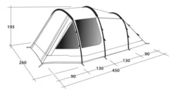 Outwell Dash 4 Tent -Outdoor Camping Equipment Store outwell dash4 tent dimensions
