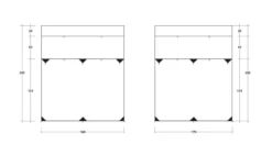 Outwell Fallcrest Side Panel Set -Outdoor Camping Equipment Store outwell fallcrest awning side panel set 5