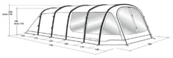 Outwell Knightdale 8PA Air Tent Package -Outdoor Camping Equipment Store outwell knightdale 8pa air tent dimensions 1