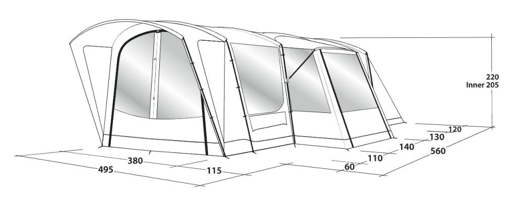 Outwell Montana 6PE Tent 4 Outwell Montana 6PE Tent - Image 4
