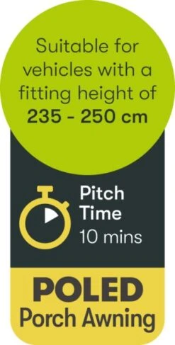 Quest Falcon 325 Poled Porch Caravan Awning -Outdoor Camping Equipment Store quest falcon 325 poled porch caravan awning specs