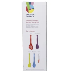 Colourworks 5 Piece Silicone Kitchen Utensils Set -Outdoor Camping Equipment Store rpso2c0hlu6savolyhjt 12704