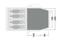 Outwell Springwood 4 Flat Woven Carpet -Outdoor Camping Equipment Store springwood 4