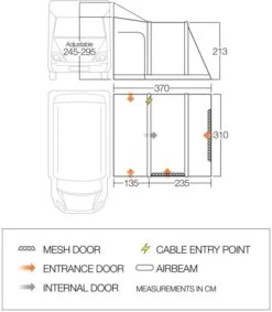 Vango Kela V Tall AirAway Drive Away Awning 13 Vango Kela V Tall AirAway Drive Away Awning -Outdoor Camping Equipment Store vango 2020 awnings floorplan kela iii tall 2